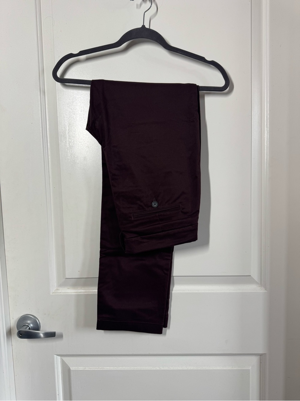 Men's Express hyper stretch Suit Pants - Deep Burgundy 30X32